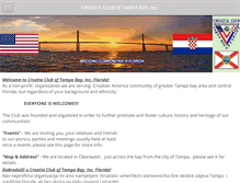 Tablet Screenshot of croatiaclubtampa.com